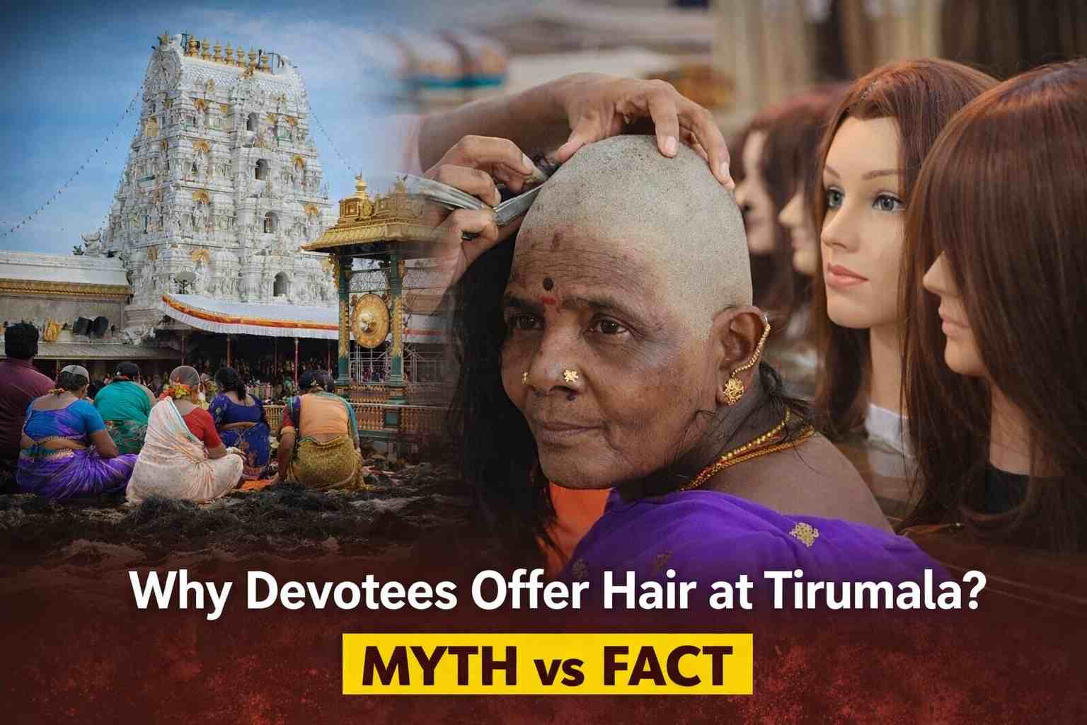 Why Devotees Offer Hair at Tirumala? Myth vs Fact
