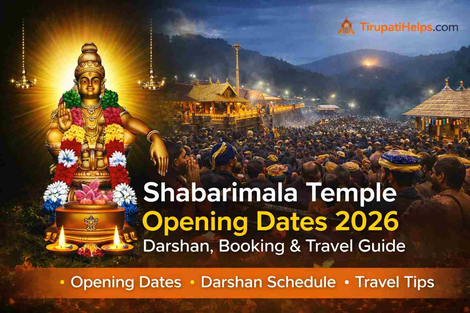 Shabarimala Temple Opening Dates 2026: Complete Darshan Schedule, Booking & Travel Guide