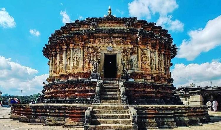Vidyashankara Temple in Sringeri showcasing intricate stone carvings and ancient architecture