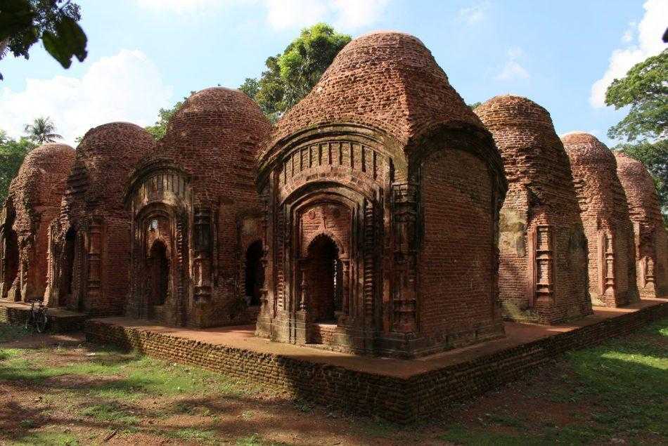 Ancient brick temple architecture near Jessoreswari Shakti Peeth Bangladesh
